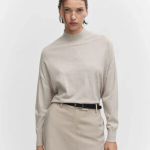 Women's Turtleneck Sweater Chunky T-shirt